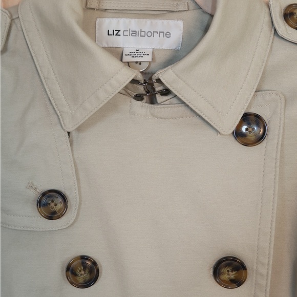 Liz Claiborne Light Tan Trench Coat - Picture 5 of 8